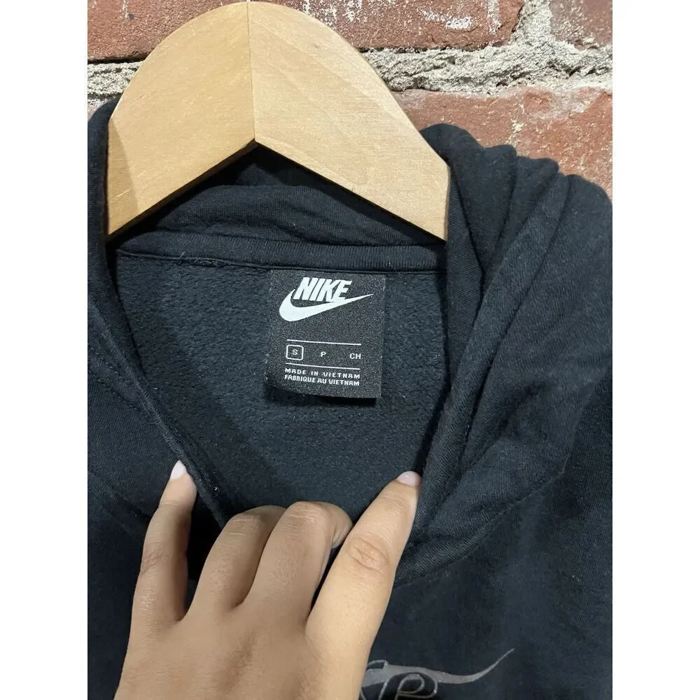 Womens Nike Funnel Neck Hoodie Black Small